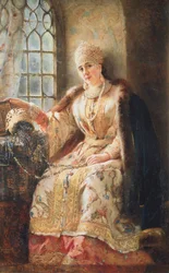 Esposa de Boyar en la ventana, 1885